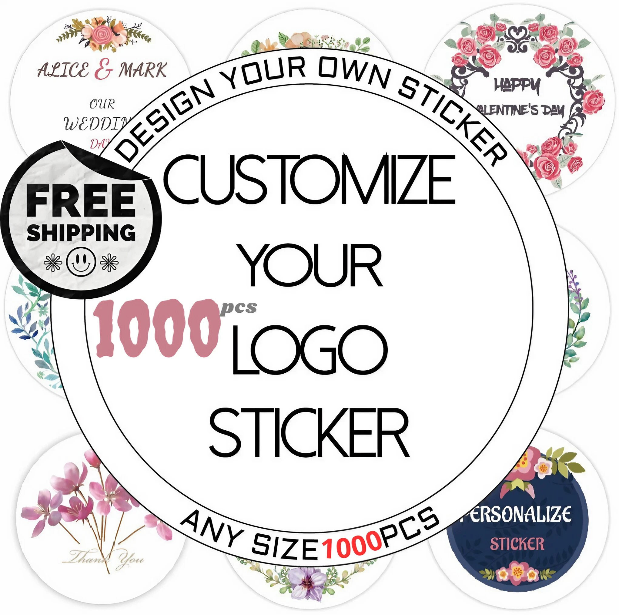 WHOLESALE SQUARE LOGO Stickers Buy in Bulk, Stock up and Save up