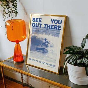Vintage Surfing Poster, Malibu Erster Punkt Surf Kunstdruck, Retro Surf Decor, California Wave Wandkunst, Küsten minimalist Print, Strandhaus Bild 17
