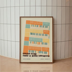 Chicago Music Arts Festival Poster Vintage, Chicago Kunst, Retro Festival Plakat, Grant Park Musikfestival, Mid Century Modern, Wanddekor