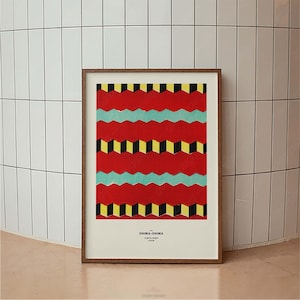 shima shima品m(_ _)m Shima Shima Japanese Vine Textile Poster Abstract Wall