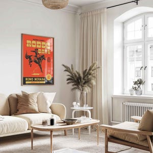 Vintage Rodeo Days Poster, Western Poster, Typografie Druck, Country Western Kunst, Minimal Vintage Kunstdruck, Retro Poster Druck, Wüsten Kunst Bild 12