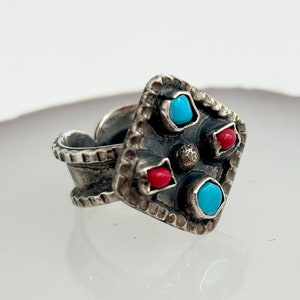 Vintage Sterling Silver Taxco Mexican Made 925 Stamped Ring - size 7