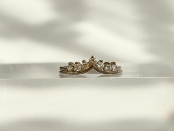 Stackable Chevron | V Shaped Minimalist Wedding B… - image 9