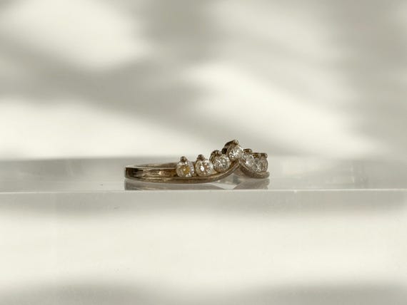 Stackable Chevron | V Shaped Minimalist Wedding B… - image 10