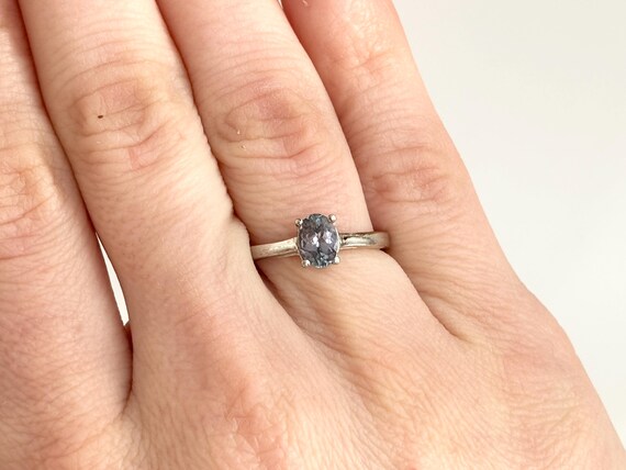 Alexandrite Gemstone Oval Solitaire Sterling Silv… - image 12