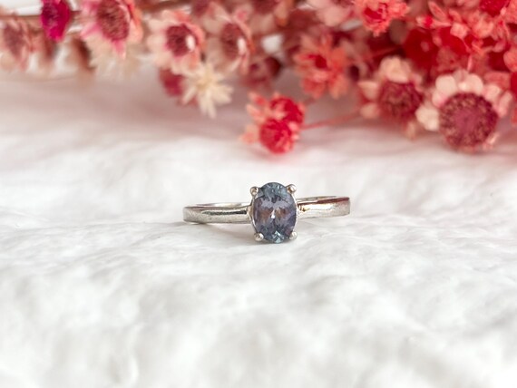 Alexandrite Gemstone Oval Solitaire Sterling Silv… - image 14