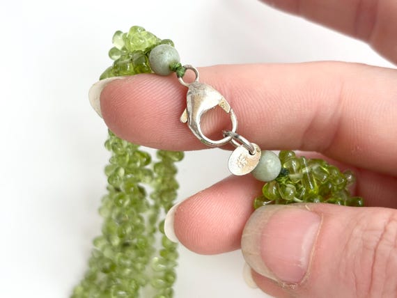 Peridot Multi Gemstone Gemstone Multi Strand Vint… - image 5