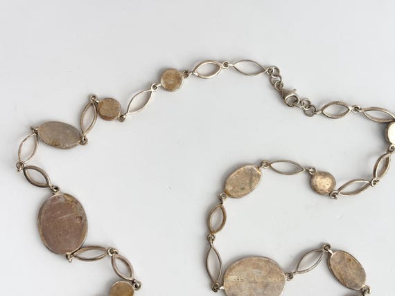 Blue Opal Gemstone Multi Sectioned Solid Sterling… - image 10