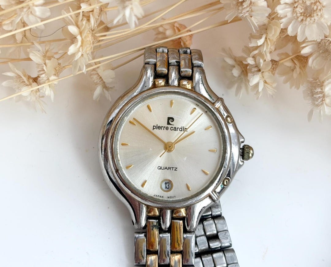 pierre cardin ゴールドアナログ時計 Vintage Pierre Cardin / Gold Two Tone Watches / Sports Watch