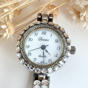 Vintage Strung Beaded Parmex Watch Quartz Necklace The Parmex Watch – Adored Again main image 4