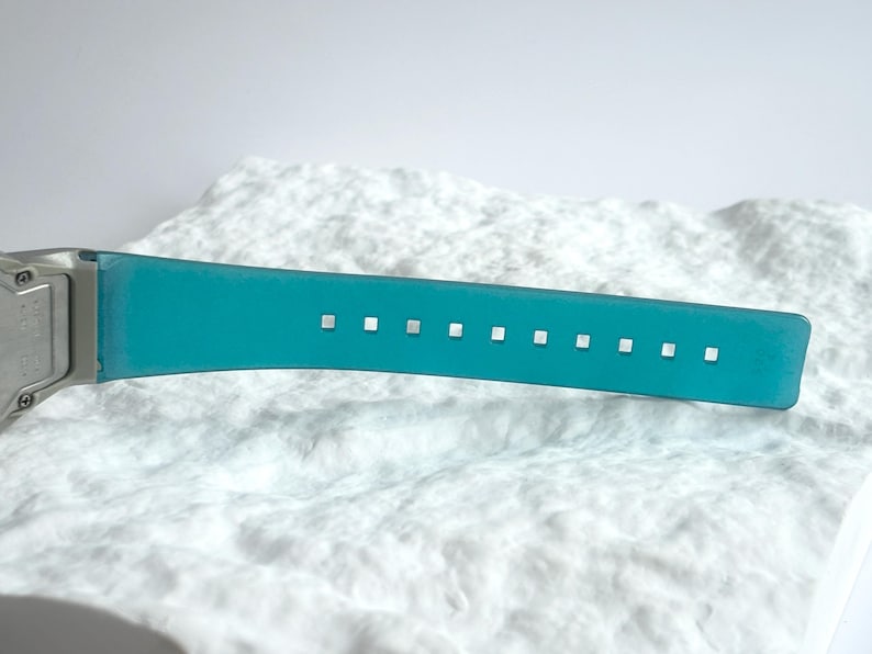 RARE Casio FS-01 2321 PELA Series Blue Film Illuminator Analog / Digital Dual Time Japanese Retro 90's Film Watch image 11