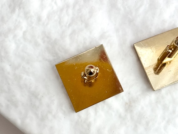 Rectangular Art Deco Inspired Textured 80's Style… - image 9