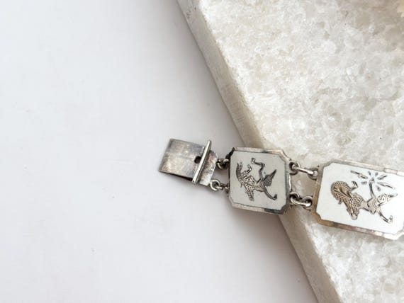 Siam Sterling Silver White Rectangular Paneled Mu… - image 9