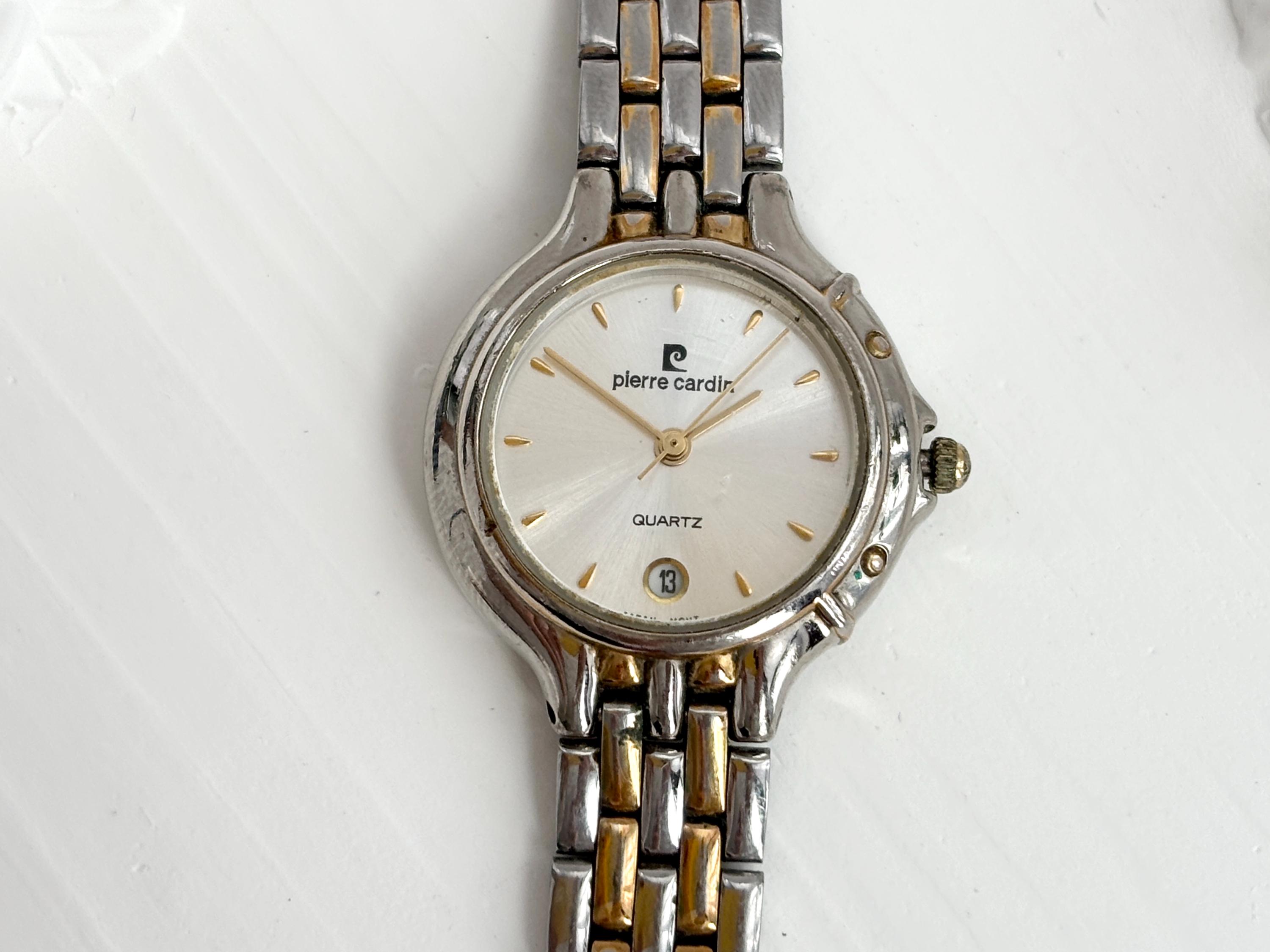 Pierre Cardin Dual Silver & Gold Toned Quartz Movement 31692