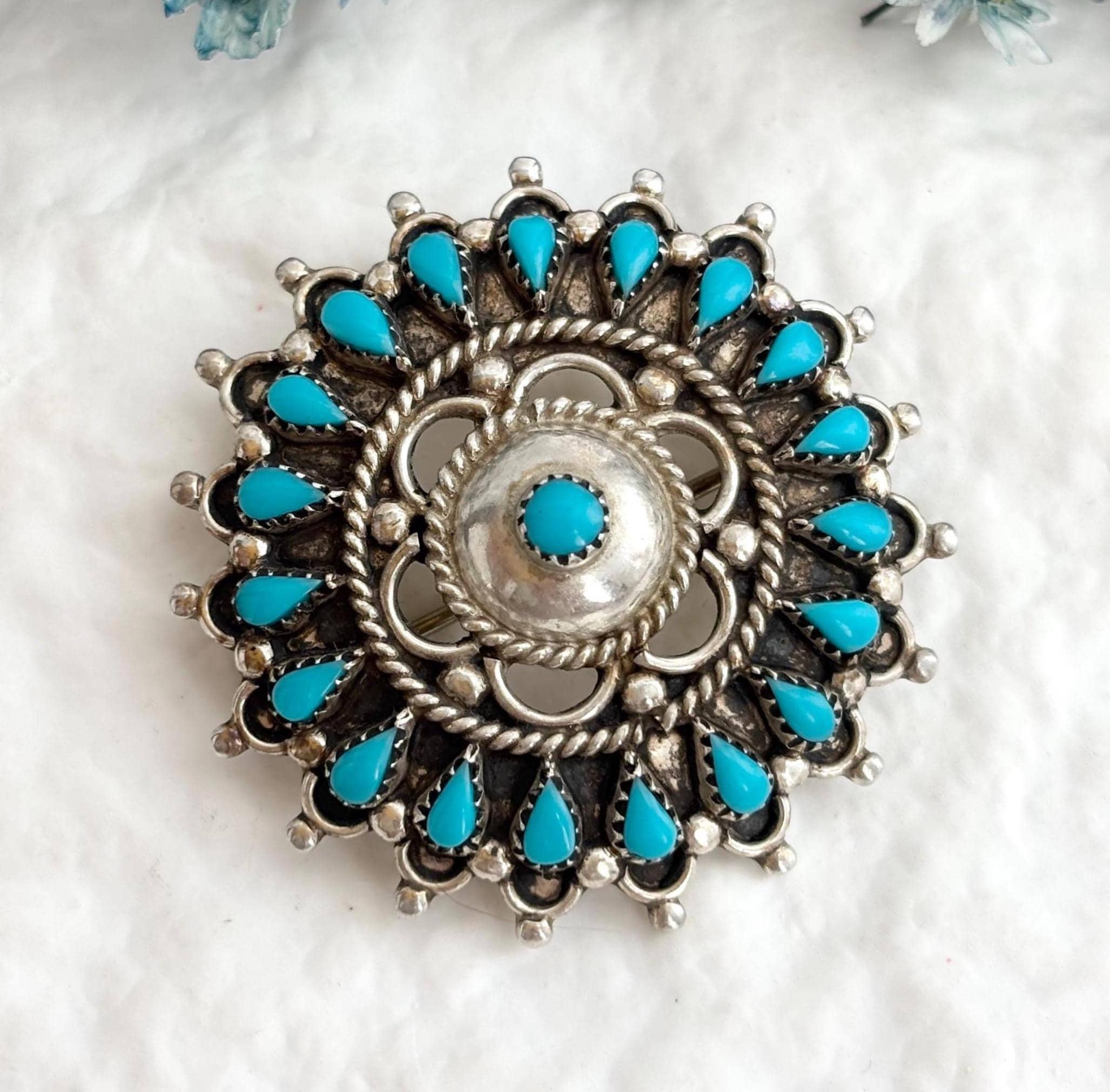 Navajo Zuni Brooch - Etsy