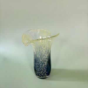 Rare Unique Murano Style Vintage Hand blown Art Glass Vase