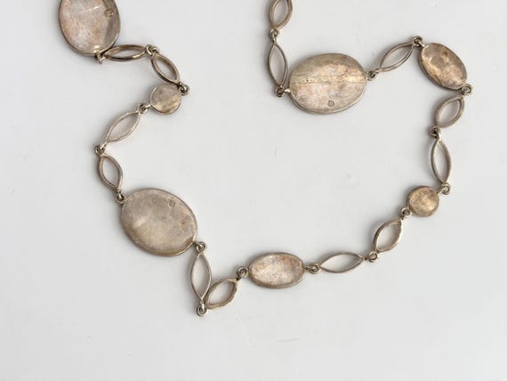 Blue Opal Gemstone Multi Sectioned Solid Sterling… - image 12