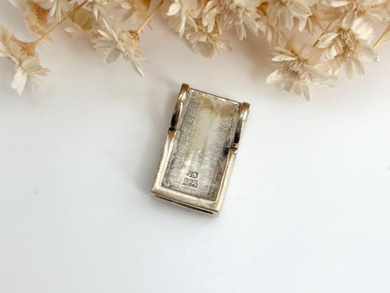 Art Deco Rectangular Marcasite Accented Cutout De… - image 2