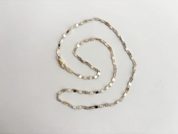 Oval Sectioned Solid Sterling Silver 925 Vintage … - image 8