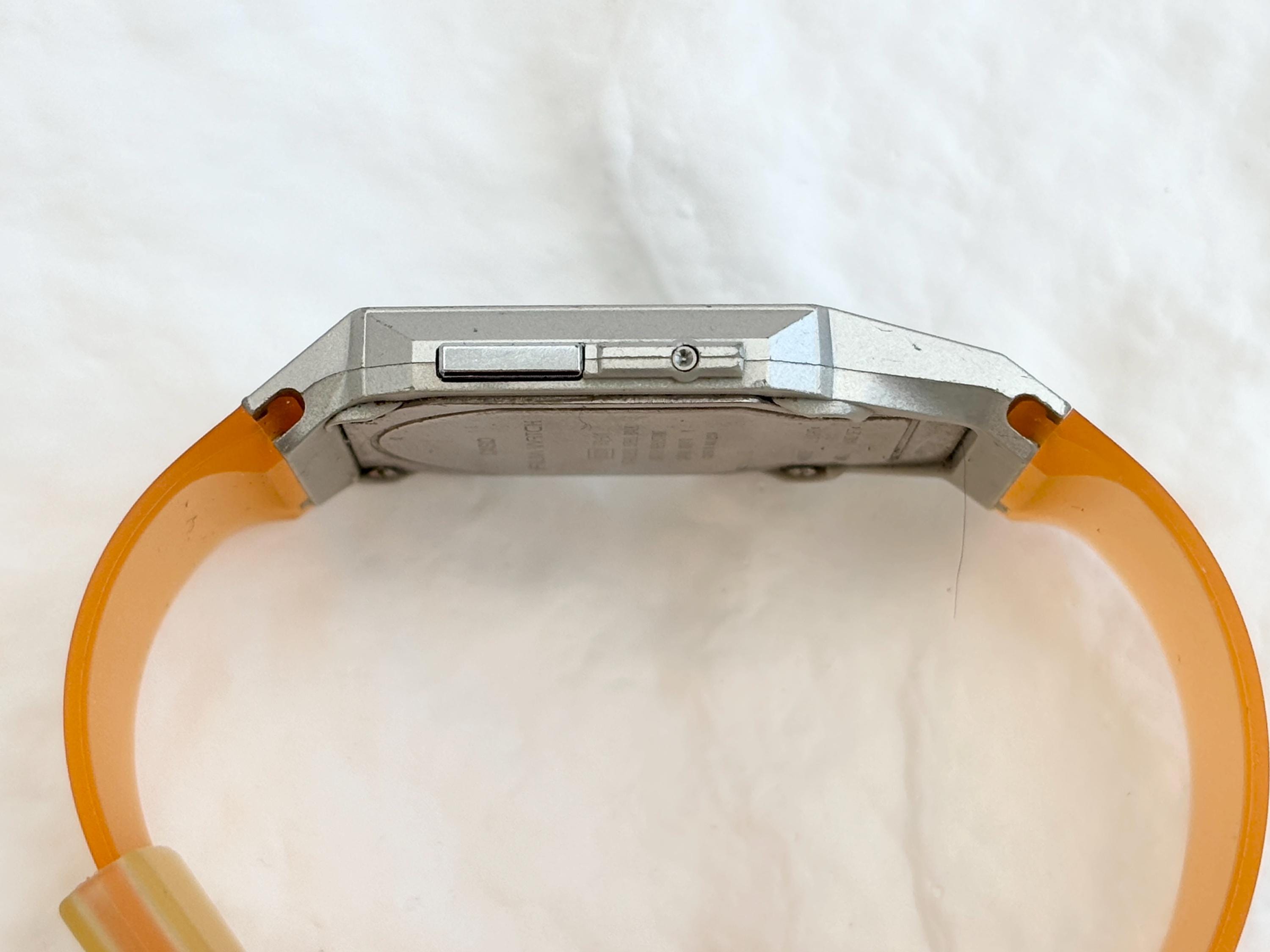 CASIO FS-01 2324 Orange & Blue Illuminator Dual Time Japanese 90\'s Film Watch CASIO FS-01 2324 Orange & Blue Illuminator Analog / Digital  main image 2