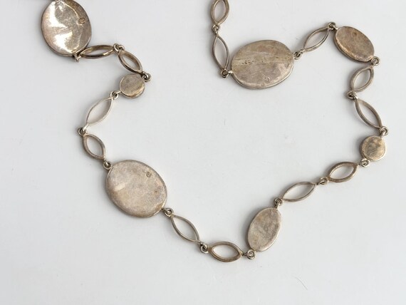 Blue Opal Gemstone Multi Sectioned Solid Sterling… - image 11