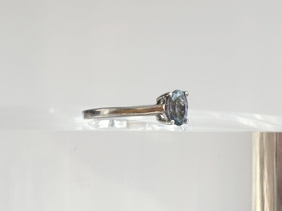 Alexandrite Gemstone Oval Solitaire Sterling Silv… - image 2