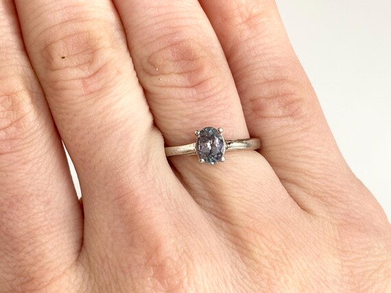 Alexandrite Gemstone Oval Solitaire Sterling Silv… - image 11