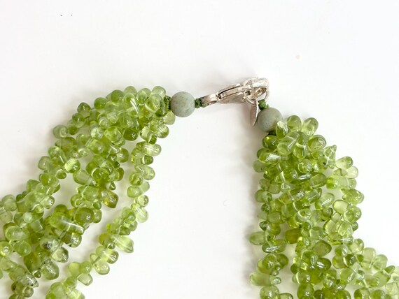 Peridot Multi Gemstone Gemstone Multi Strand Vint… - image 4