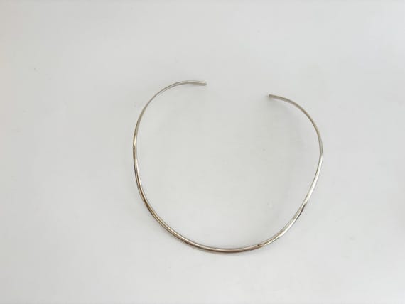 925 Solid Sterling Silver Minimalist Open Circula… - image 3