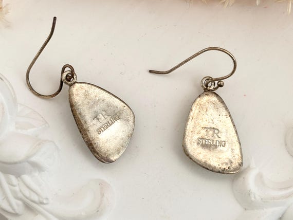 Opal Accented Triangular Sterling Silver 925 Mini… - image 8