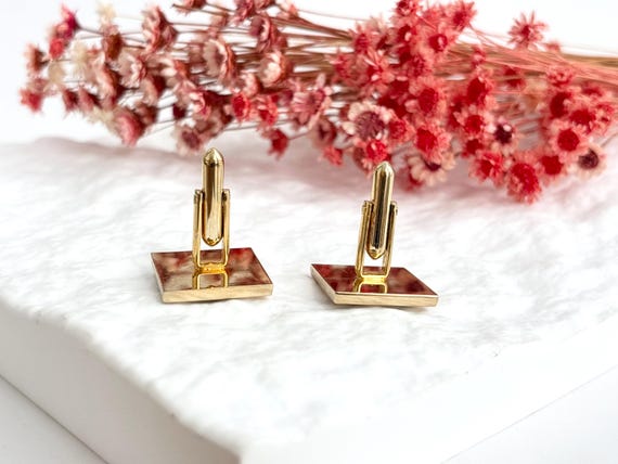 Rectangular Art Deco Inspired Textured 80's Style… - image 6