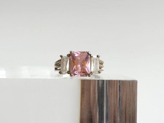 Pink Quartz Multi Gemstone Split Split 925 Sterli… - image 18