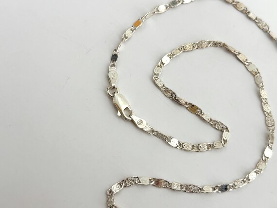 Oval Sectioned Solid Sterling Silver 925 Vintage … - image 3