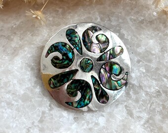 Broche Vintage Américaine émaillée Or Années 60 – Père Noël En Laiton (occasion)