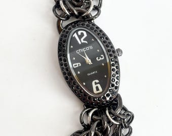 Chico’s Chain link Rhinestone Watch. Chico main image 3