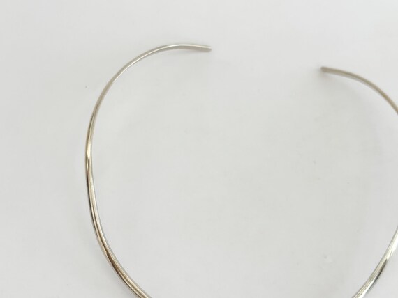 925 Solid Sterling Silver Minimalist Open Circula… - image 5