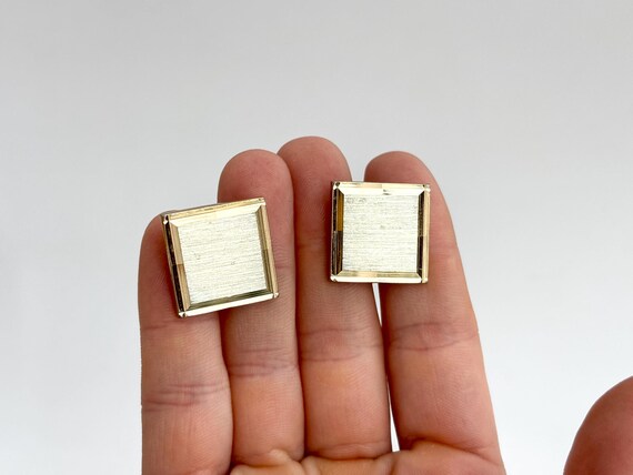 Rectangular Art Deco Inspired Textured 80's Style… - image 13