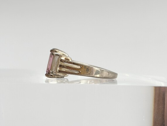 Pink Quartz Multi Gemstone Split Split 925 Sterli… - image 7