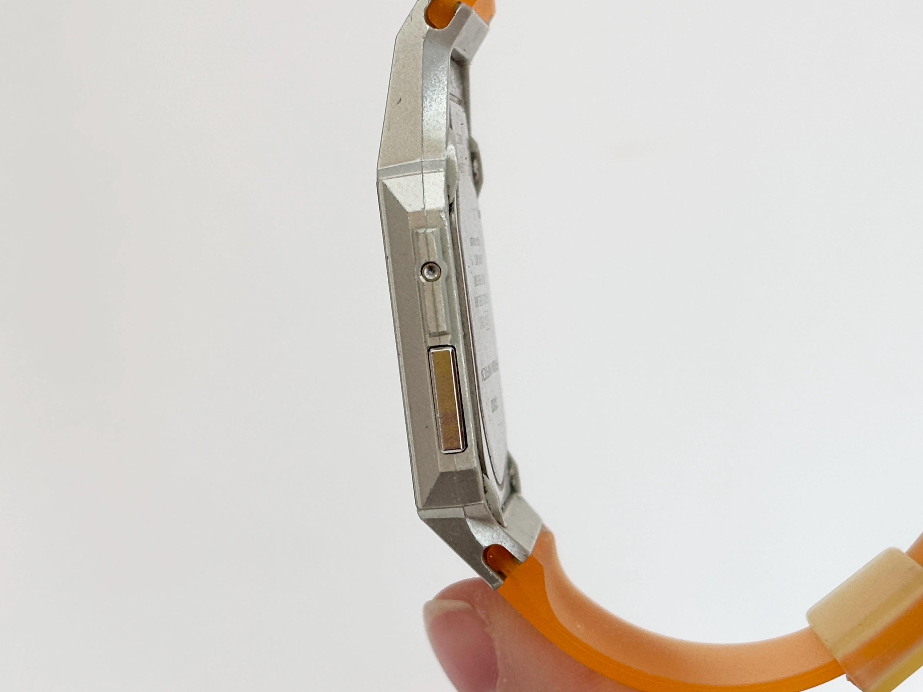 CASIO FS-01 2324 Orange & Blue Illuminator Analog / Digital  display picture 2