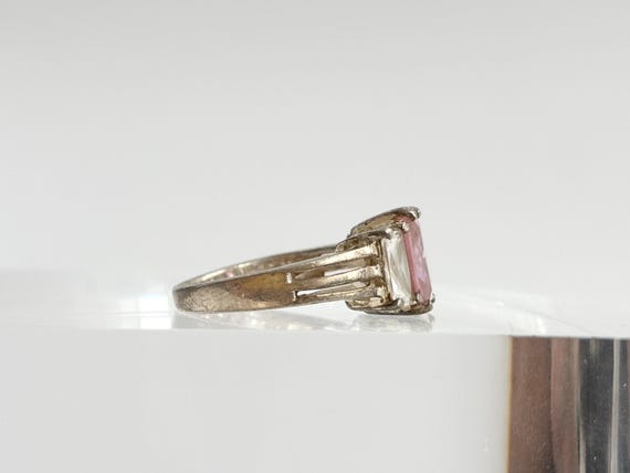 Pink Quartz Multi Gemstone Split Split 925 Sterli… - image 4