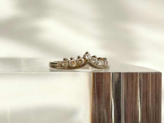 Stackable Chevron | V Shaped Minimalist Wedding B… - image 4