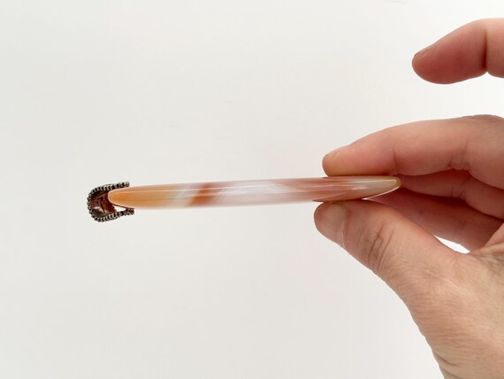 Carnelian Agate Stone Rectangular Geometric Shape… - image 7