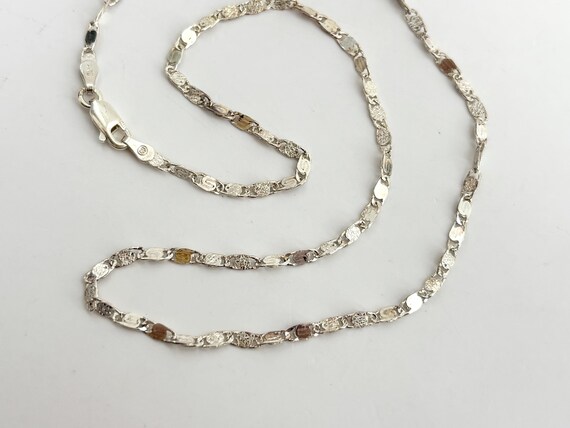 Oval Sectioned Solid Sterling Silver 925 Vintage … - image 4