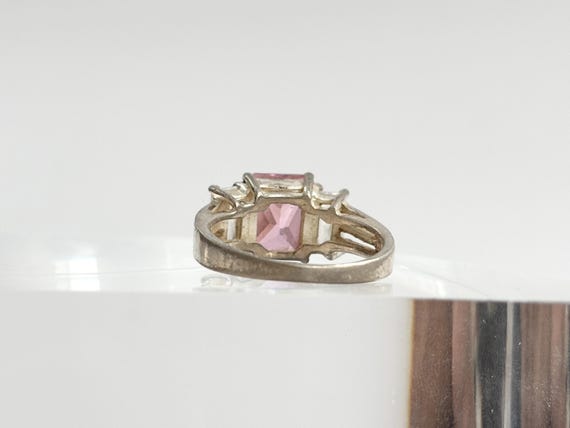 Pink Quartz Multi Gemstone Split Split 925 Sterli… - image 6