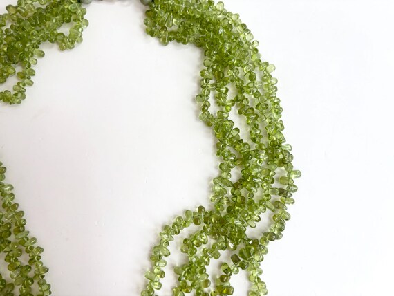 Peridot Multi Gemstone Gemstone Multi Strand Vint… - image 10