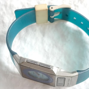 RARE Casio FS-01 2321 PELA Series Blue Film Illuminator Analog / Digital Dual Time Japanese Retro 90's Film Watch image 6