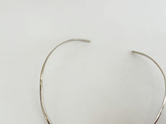 925 Solid Sterling Silver Minimalist Open Circula… - image 6