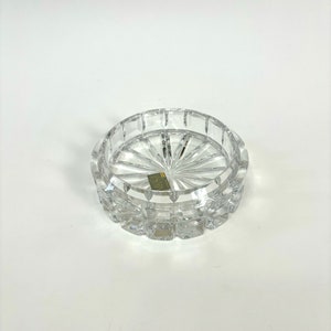 Vintage Mikasa Clear Crystal Decorative Catchall Bowl