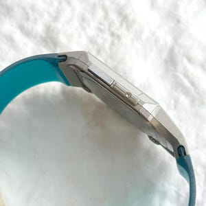 RARE Casio FS-01 2321 PELA Series Blue Film Illuminator Analog / Digital Dual Time Japanese Retro 90's Film Watch image 4