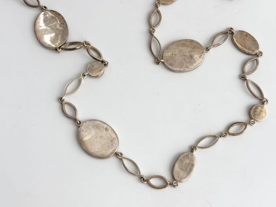 Blue Opal Gemstone Multi Sectioned Solid Sterling… - image 9